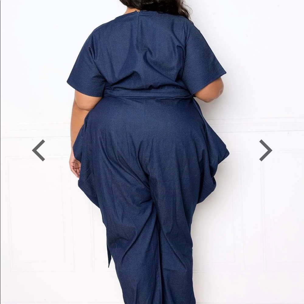 Harem Denim Jumpsuit